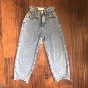 Girls Paper Bag Jeans